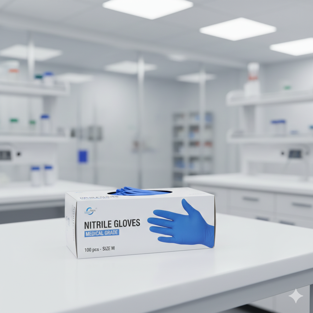 Disposable Laboratory Nitrile Gloves 